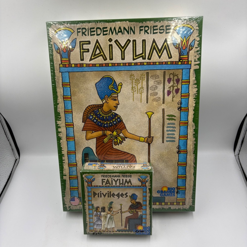 Rio‎ Grande Games Faiyum Board Game & Privileges Expansion New Sealed Bundle